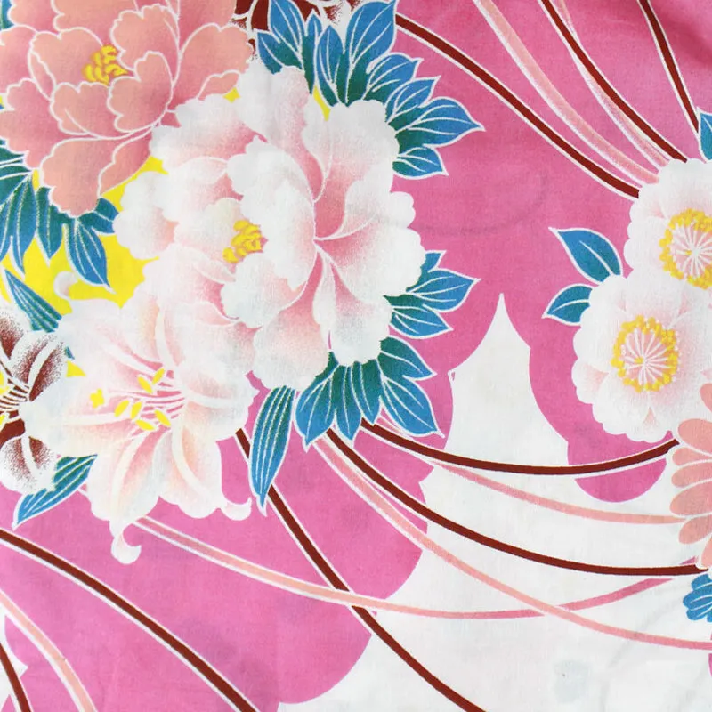Yukata for Women Pink Flowers