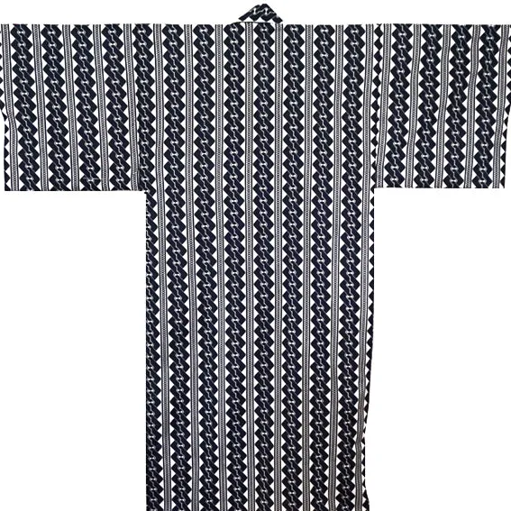 Yukata Robe for Men Chain Pattern